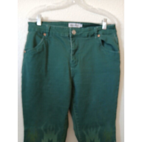 Ranch Dressn Southwestern Border Flare Jeans Size 14 Bohemian Western Retro - Picture 3 of 16